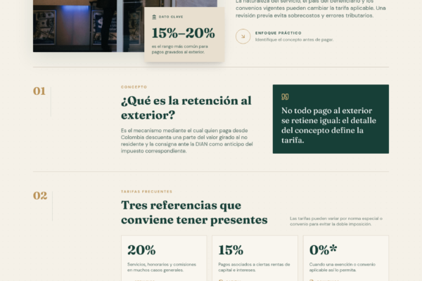 Retención pagos al exterior
